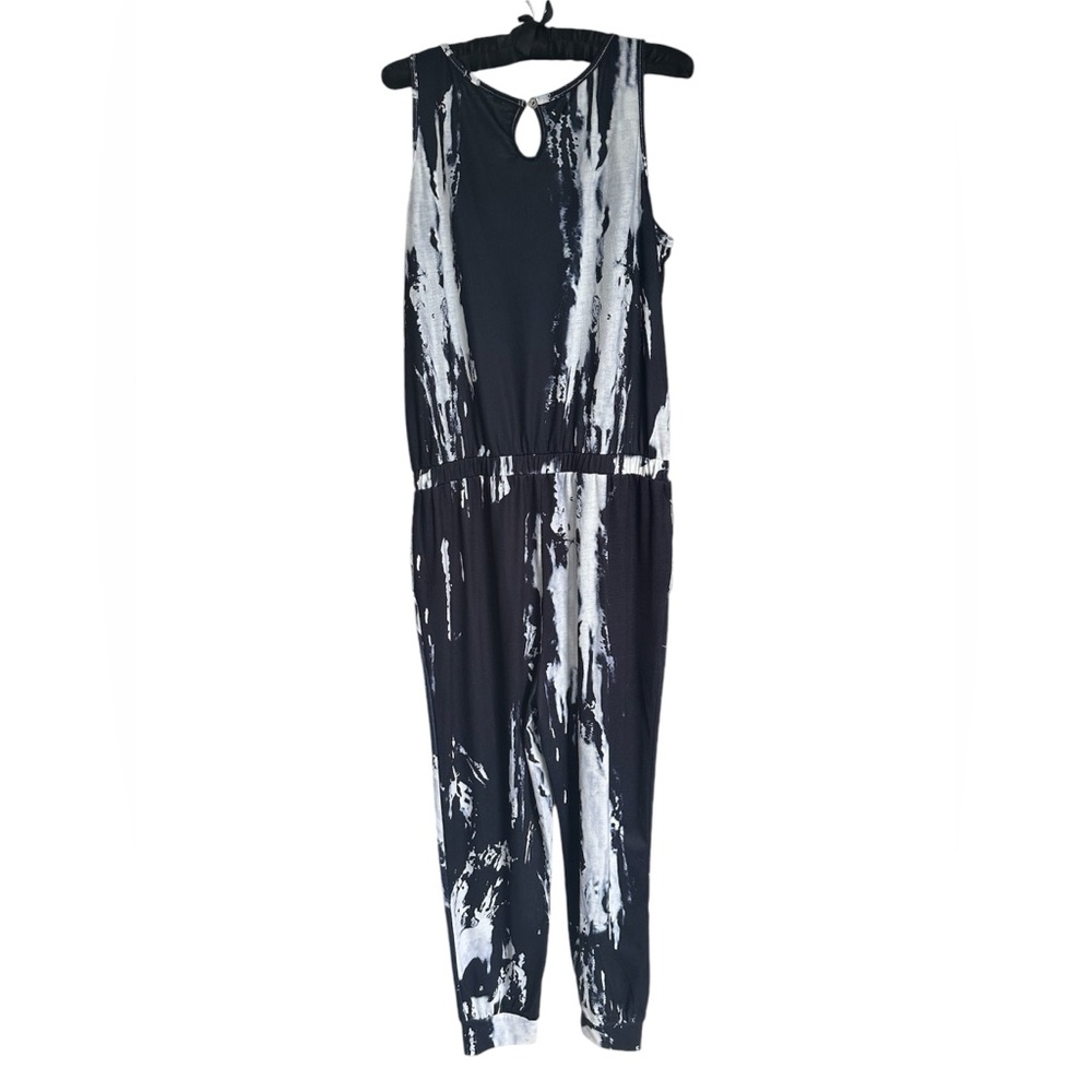 Blue/White Tie-Dyed Jumpsuit- NWOT - Picture 5 of 5